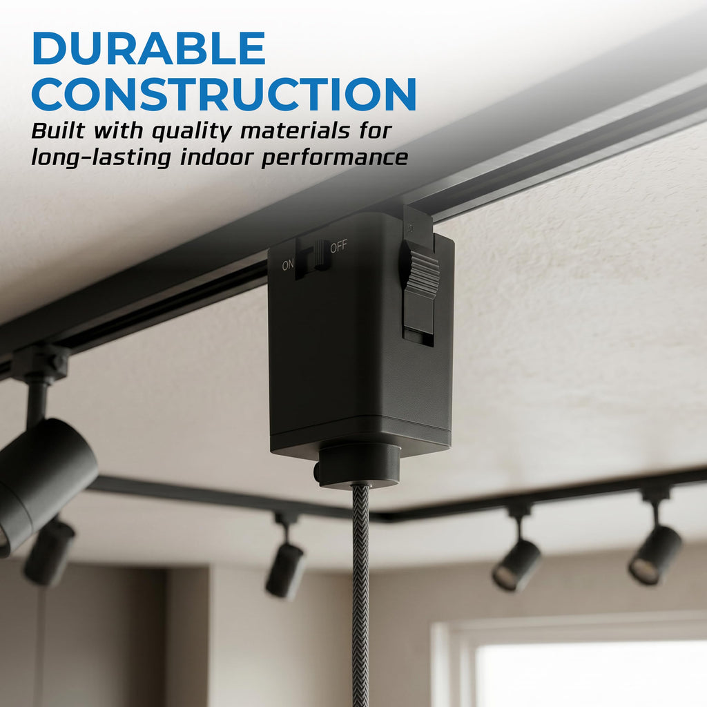Pendant Track Adapter (2 Pack) - Track Light Adapter for H Track