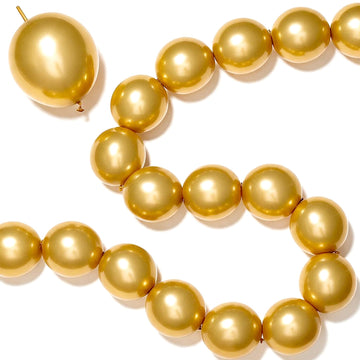 Gold Linking Balloons 12 Inch for Balloon Arch Party Decorations