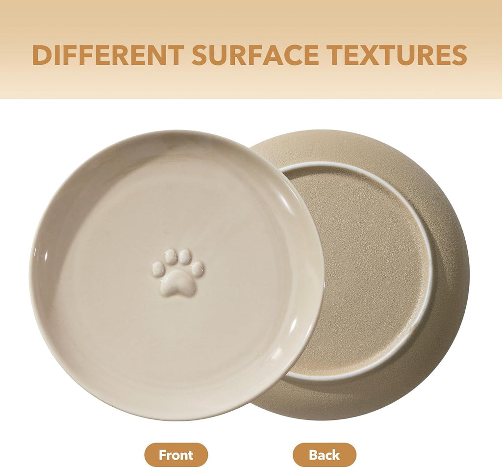 Elevated Cat Bowls, Cat Food and Water Bowl Set, Ceramic Cat Bowl