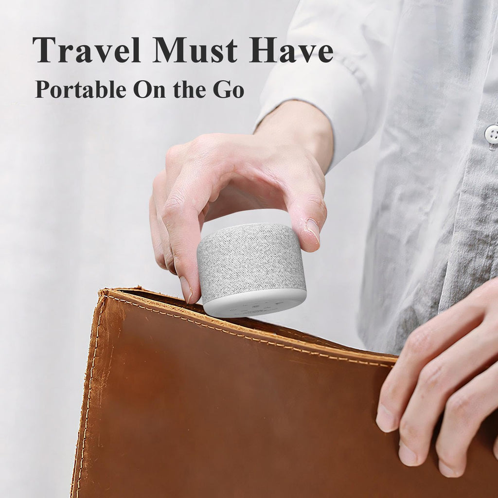 Travel White Noise Sound Machine, Small Bluetooth Speaker for Sleep