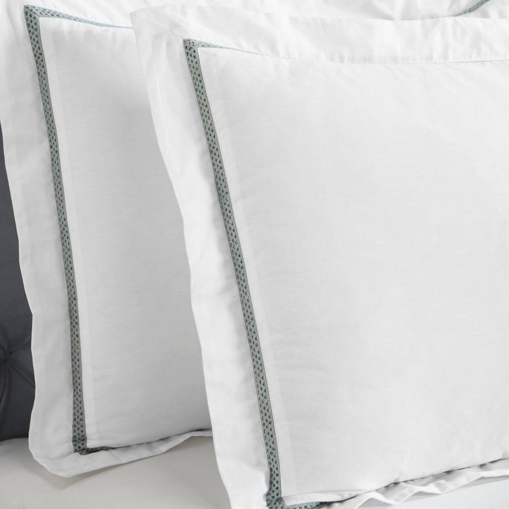 Embroidered Cotton Bed Sheet Set, 1 Elastic Deep Pocket Fitted Sheet, 1 Flat Sheet, 2 Pillowcases, Daily Soft Sheets