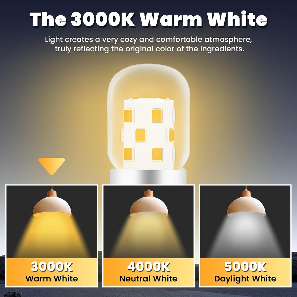 E17 Microwave Light Bulb Under Hood, 3W 125V LED Appliance Bulb
