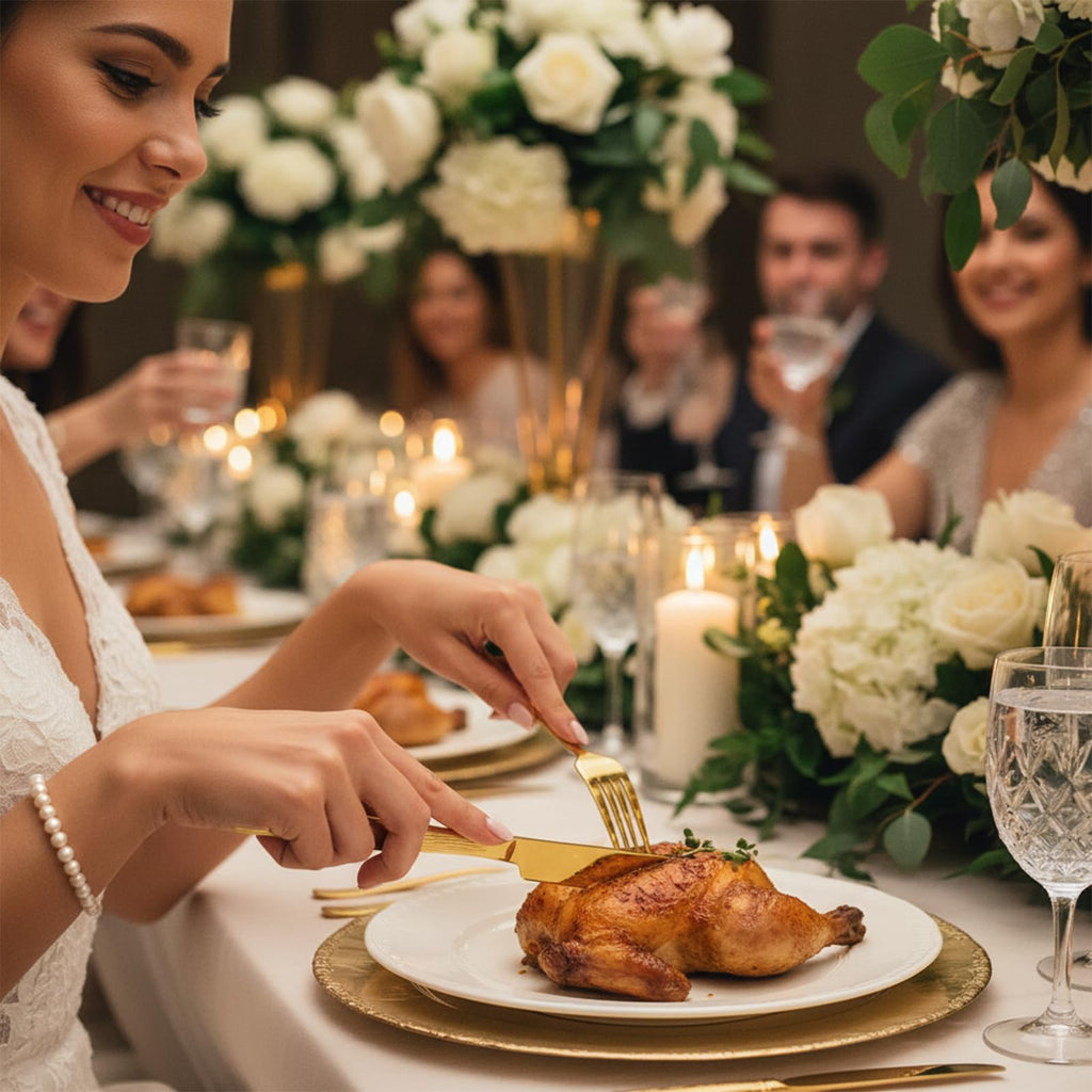 40-Piece Gold Silverware Set for 8
