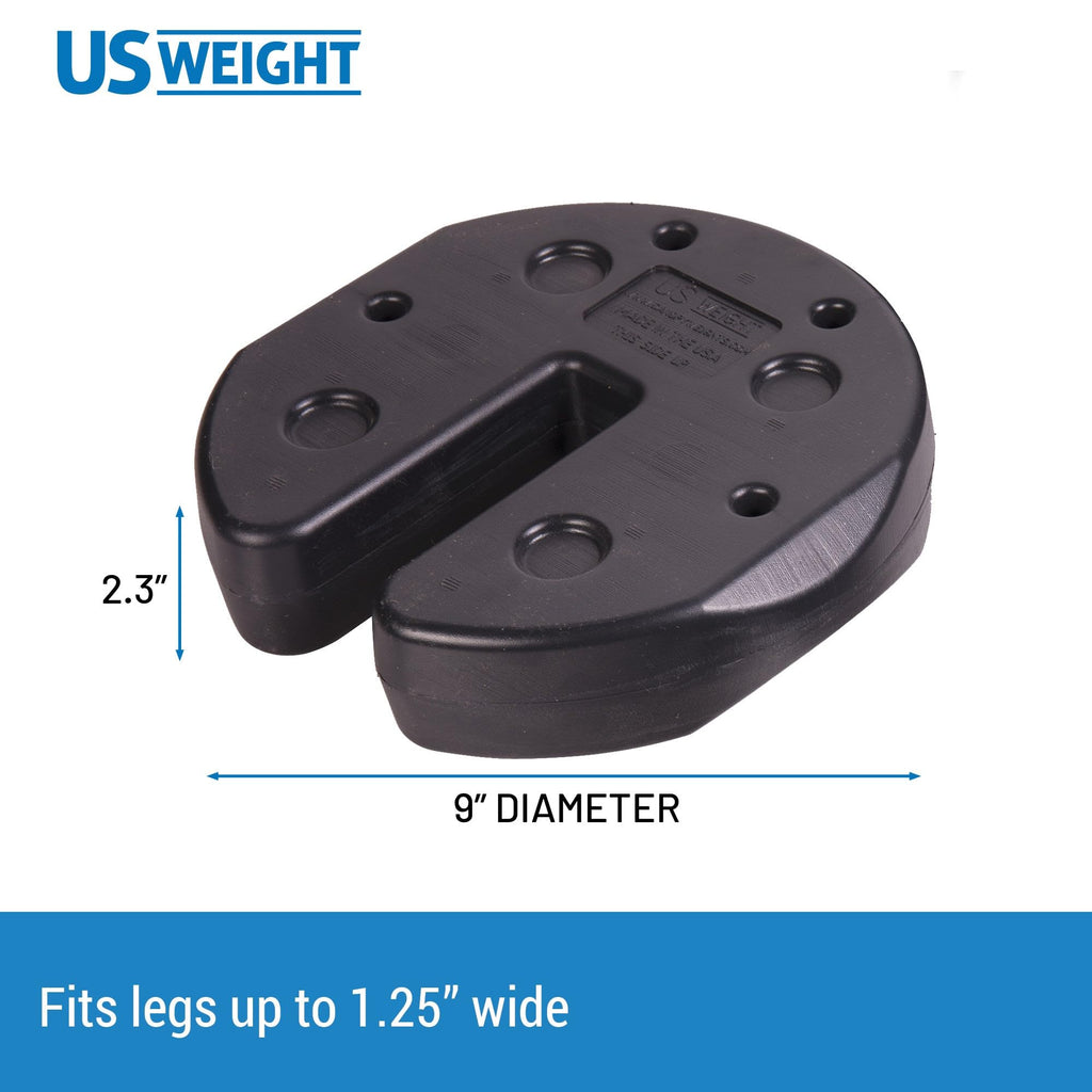 Tailgater Canopy Weights with No-Pinch Design for Easy, Safe Installation, and Removal to Secure Tents, Canopies, and