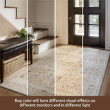 3X5 Area Rug-Soft Washable Vintage Throw Accent Rugs for Living Room, Entryway, Bedroom, Kitchen, Ba
