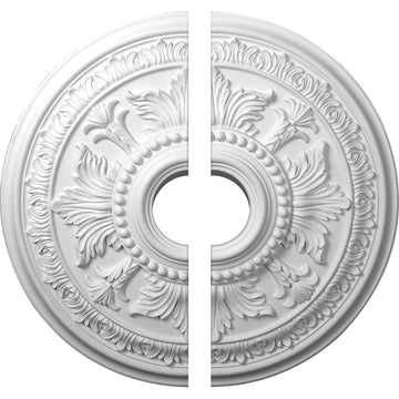 Tellson Two-Piece Ceiling Medallion, 30 5/8" OD x 6" ID (Fits Canopies up to 6 3/4"), Split Design, Primed