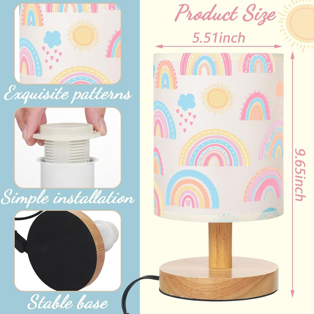 Rainbow Kids Table Lamp Kids Lamps for Girls Room