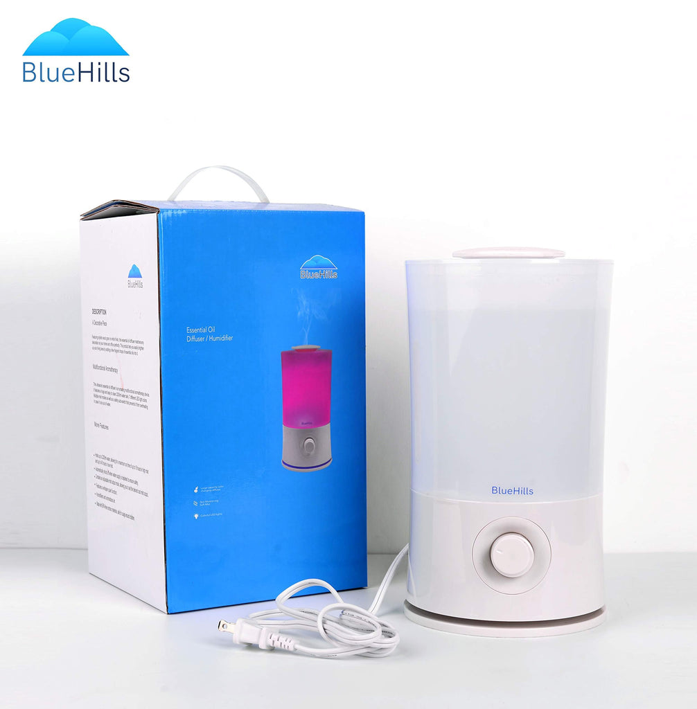 Premium 2000 ML XL Essential Oil Diffuser Humidifier Large White