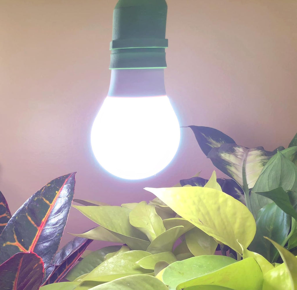 Un-Edison Grow Light Bulb, 9W Blue Spectrum White Daylight for Vegetables, Herbs, Hydroponics (1-Pack)