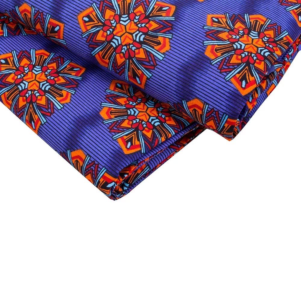 African Fabric 6 Yards 100% Polyester Ankara Fabric for Party Dress 6443