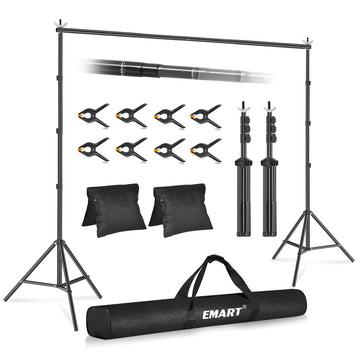Backdrop Stand 10x10FT Adjustable Back Drop Stand for Party Events
