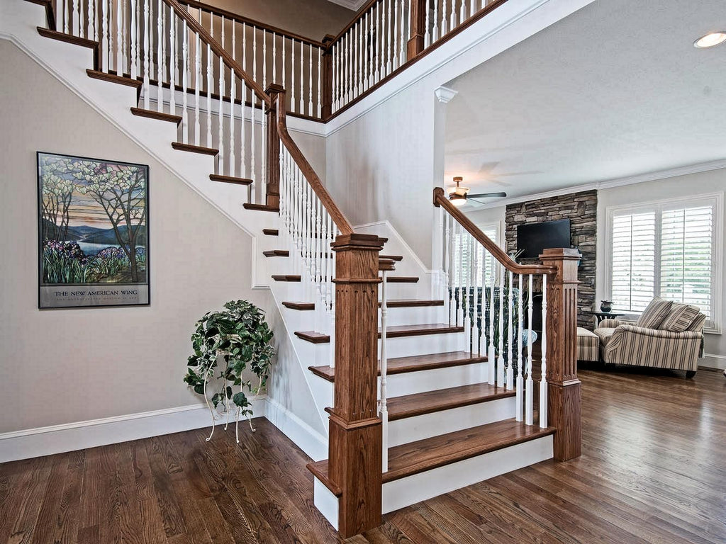 F-4091 Poplar Fluted Box Newel Post
