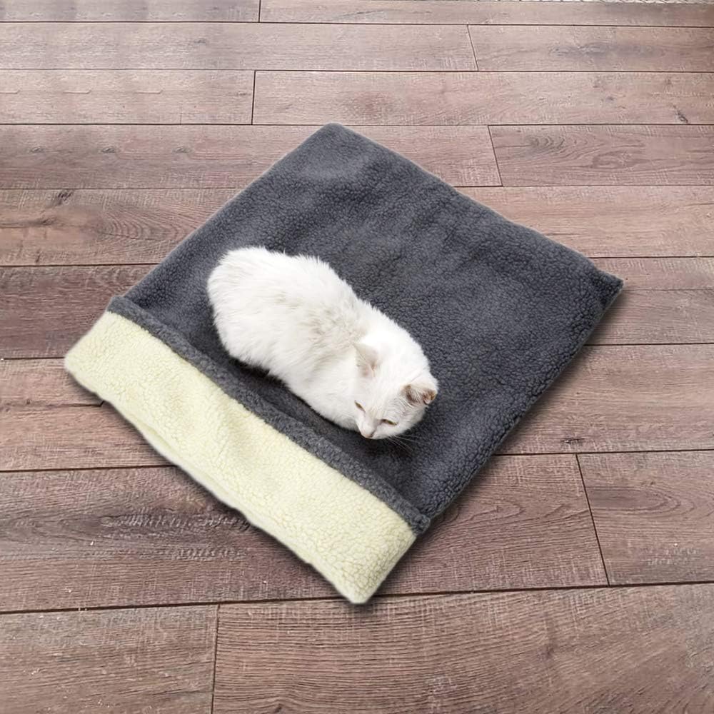 Cat Cave Sleeping Bag, Warming Pad Sack Burrowing Cozy Soft Comfortable Bed