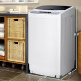Portable Washing Machine, 12 Lbs Capacity Full-automatic Washer with 10 Wash Programs, LED Display, 8 Water Levels