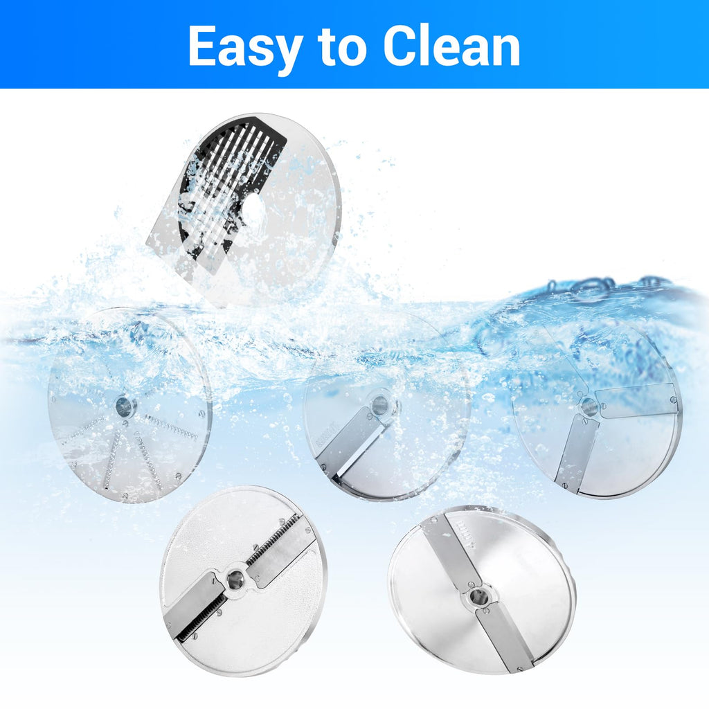 Commercial Vegetable Chopper with 6 blades, Electric Food Processor for Slicing Dicing Shredding, Professional Cheese