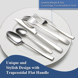 40-Piece Silverware Set Service for 8, Premium Stainless Steel Cutlery Set
