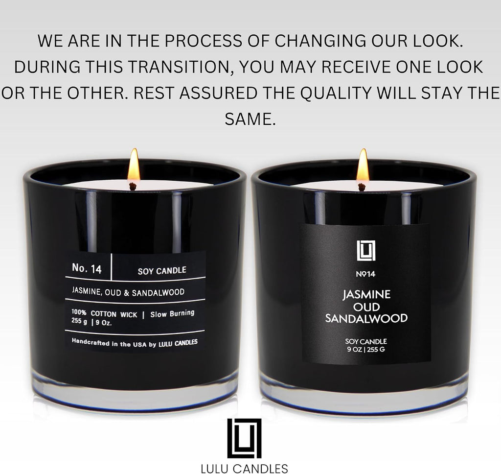 Jasmine, Oud & Sandalwood Scented Soy Blend Jar Candle, 9 Oz. - Set of 9