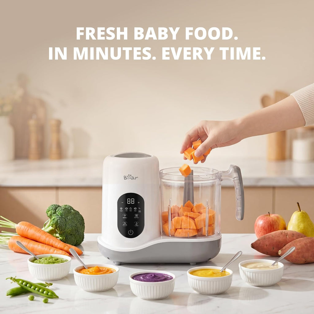 2024 Baby Food Maker, One-Step & Easy to Use, Smart Touchscreen, White