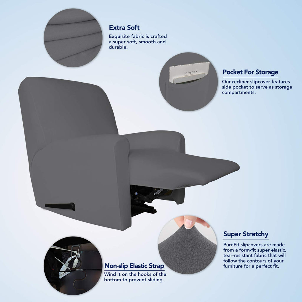Stretc Recliner Chair Covers Fleece Soft Couch Covers for Sofa