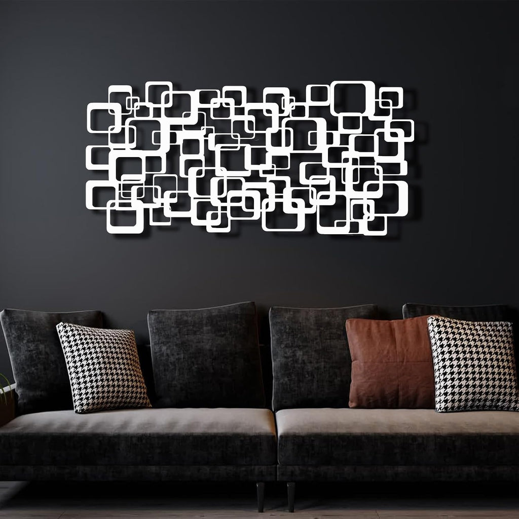 Modern Luxury Style Metal Wall Art, 3d Metal Wall Art, Mid-Century Decor Abstract Wall Sculpture, Wall Sculpture