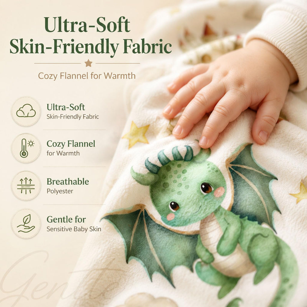 5 Pcs Baby Crib Bedding Set, Dragon Baby Nursery Baby Crib Set