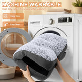 Deluxe Washable Dog Bed for Large Dogs Dog Crate Mat 35 Inch Comfy Fluffy Kennel Pad Anti-Slip for Dogs Up to 60 lbs