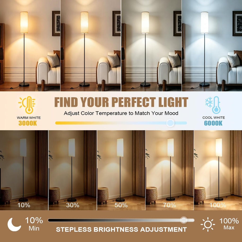 Floor Lamps - Standing Lights with Remote and App