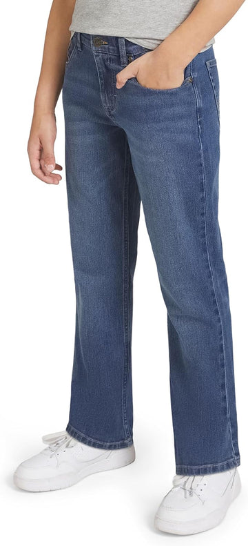Boys' 5 Pocket Loose Fit Stretch Waist Denim Jeans
