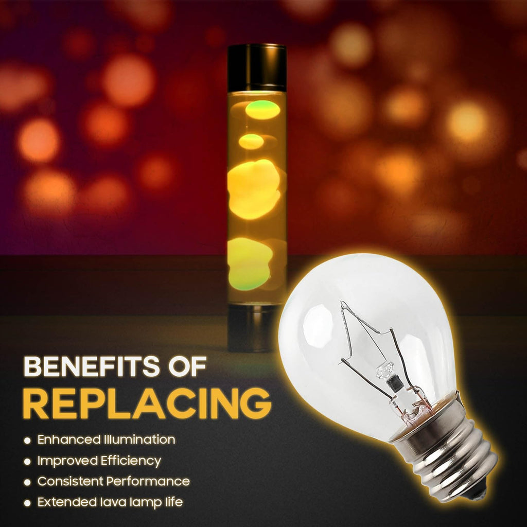 Lava Lamp Bulbs 40 Watt, S11 E17 Intermediate Base Replacement - Lava Lamp Replacement Bulb, Suitable
