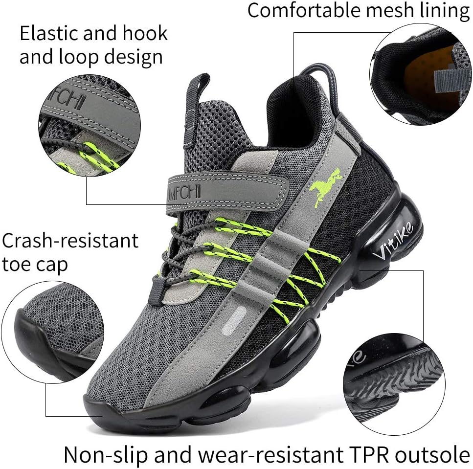 Boys Girls Kids Sneakers Knitted Mesh Running Tennis Athletic Shoes