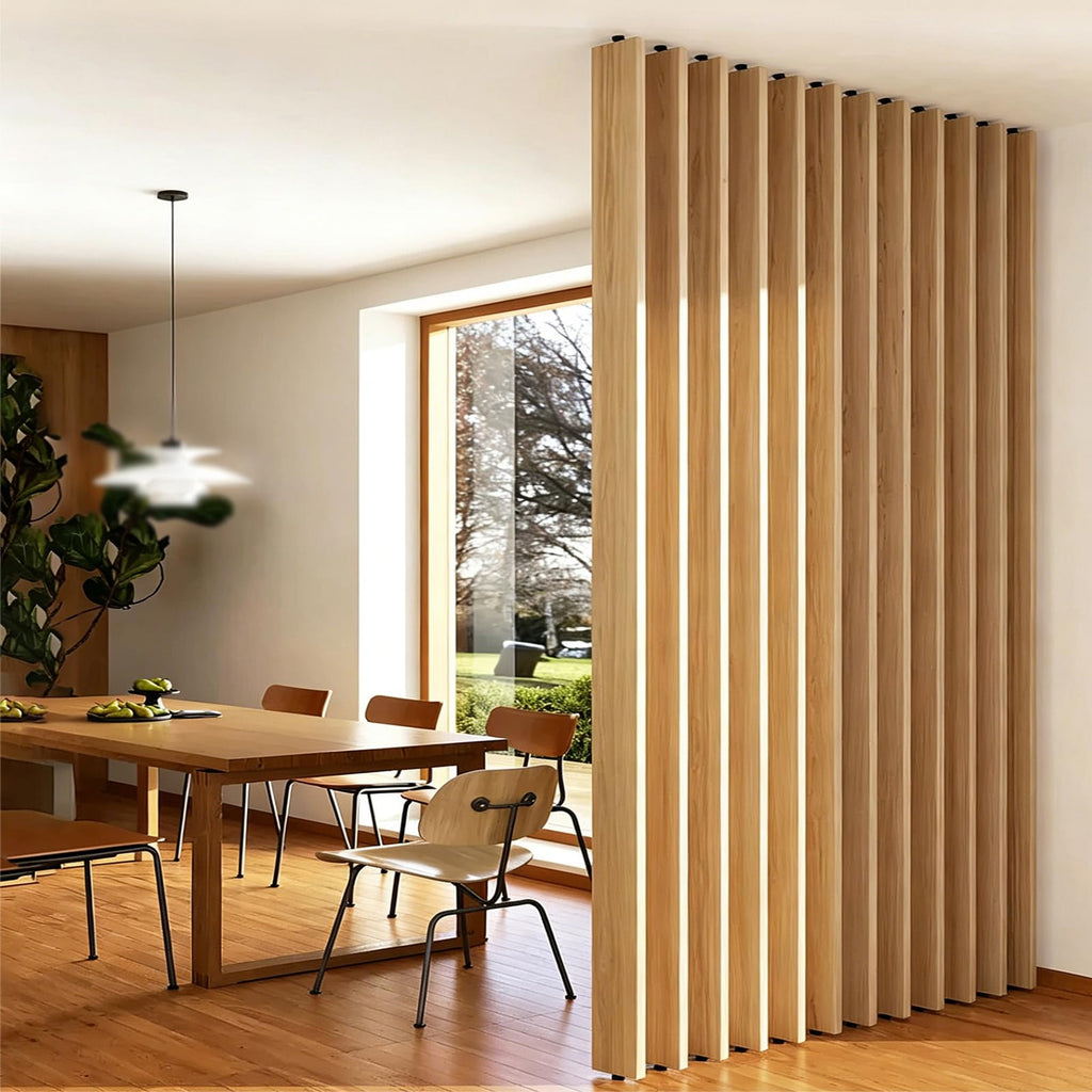 Floor to Ceiling Room Divider Wall Post Partition, Aluminum Wall Partition No Drilling, Stable Entrance Partition