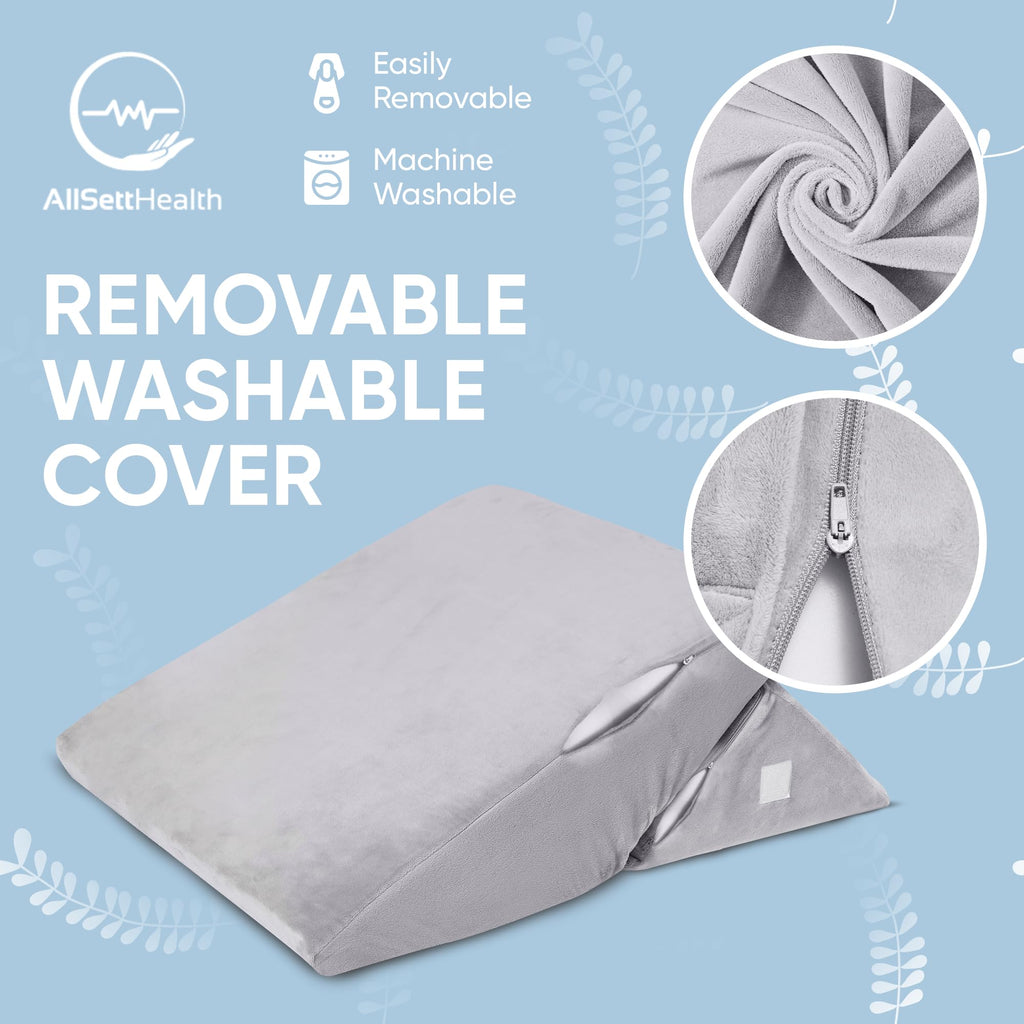 Adjustable 7-in-1 Comfort Bed Wedge Pillow for Snoring, Sleep Apnea, Heartburn & Acid Reflux