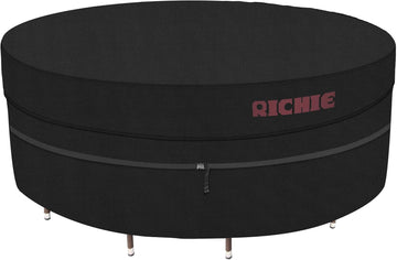 Waterproof Round Patio Furniture Covers - 600D UV Resistant & Anti-Fading, All Weather Outdoor Table and Chairs Set