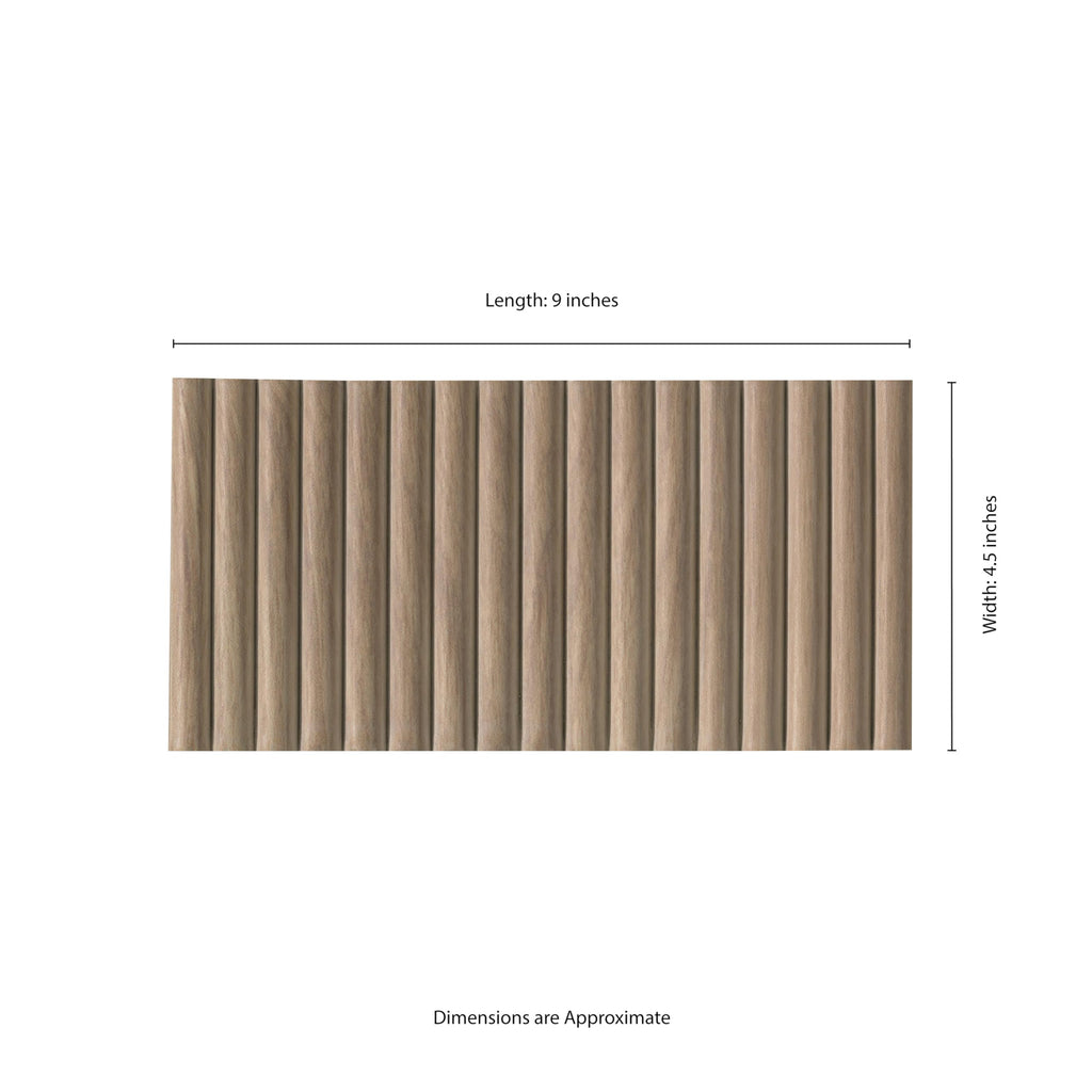 Porcelain Fluted Wood Wall Tile | Serata Harmona Savanna | 4.5" x 9"