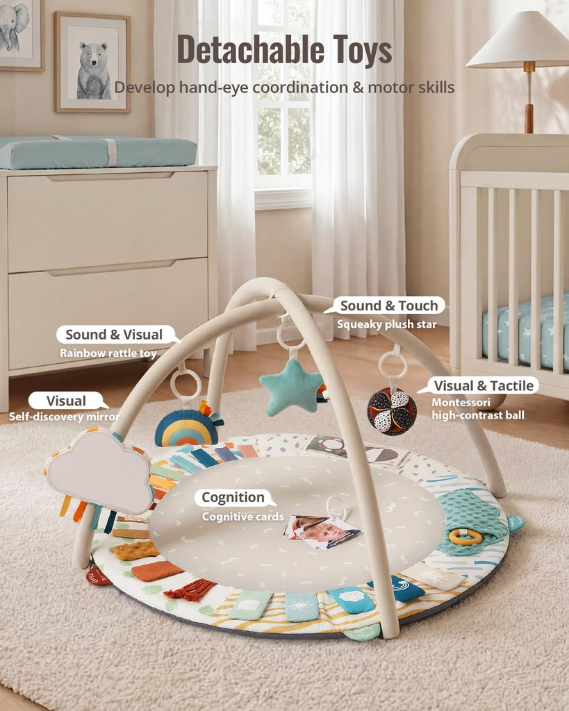 Play Gym, 5 Development Zones Activity Tummy Time Mat