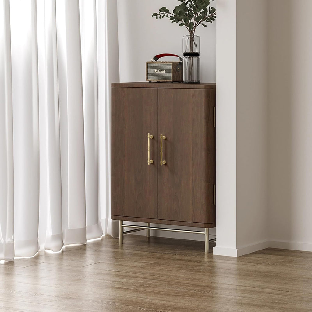 7-1/2" Solid Brass Cabinet Pulls, Brushed Gold 5-Pack