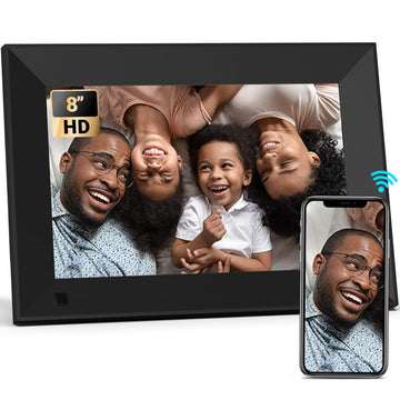 8" Digital Picture Frame, Touchscreen Small Display, 16GB