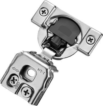 2 Pack 1 Pairs 1-1/4 inch Overlay Soft Close Hinges Hinges Satin Nickel Hidden Hinges Stainless Steel Concealed Hinge