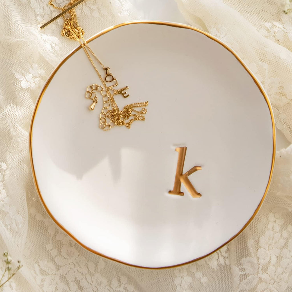 Ceramic Jewelry Tray, Trinket Dish, Gifts for Women (K)