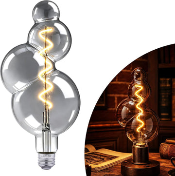 Gourd Shape Decorative LED Bulb E26 Dimmable,Fancy Vintage Bulb