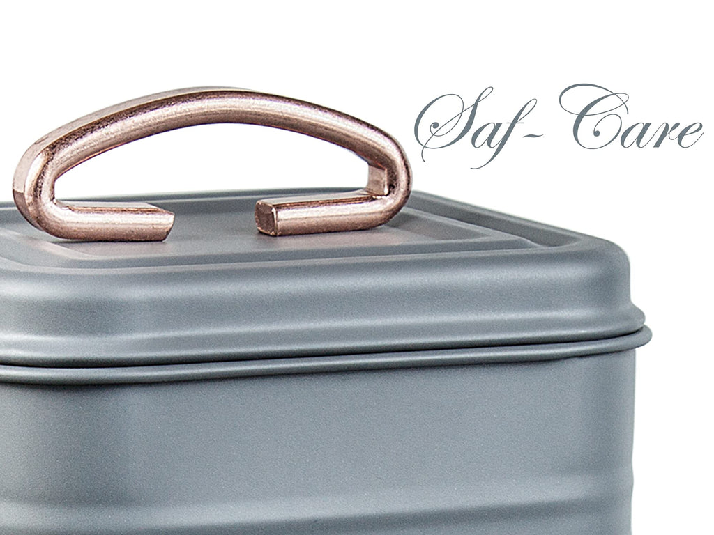 Saf-Care Kitchen Canisters - Farmhouse Grey Kitchen Decoration of Canister Set with Multiple Preservation Purposes by