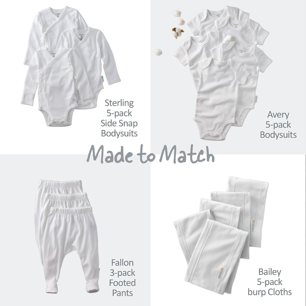 Blake Pack Long Sleeve Bodysuits 100% Organic Cotton, Unisex
