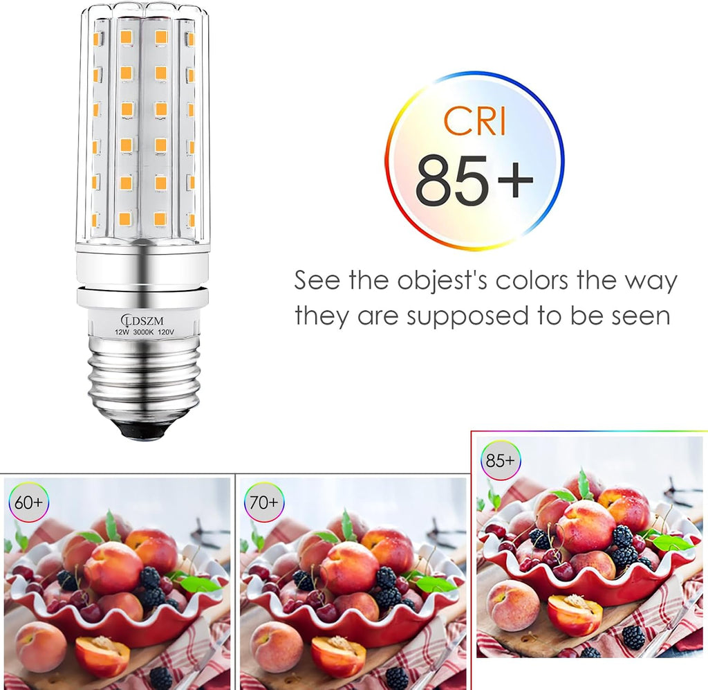 LED Light Bulb 100w Equivalent 1200 Lumen 3000K Warm Daylight White 12W LED Bulb E26 Base Non-Dimmable Ceiling Fan