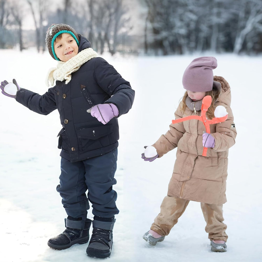 Kids Winter Ski Gloves Waterproof Children Girls Boys Fleece Thermal Snowboard Snow Gloves Mittens for Cold Weather