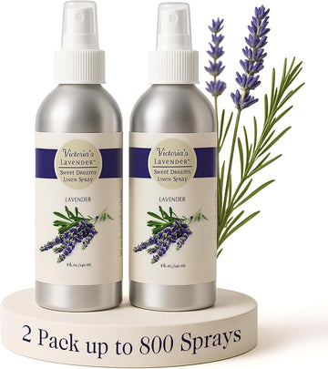 Linen Spray - Aromatherapy Pillow Mist, 2 Pack, 8oz - Set of 2