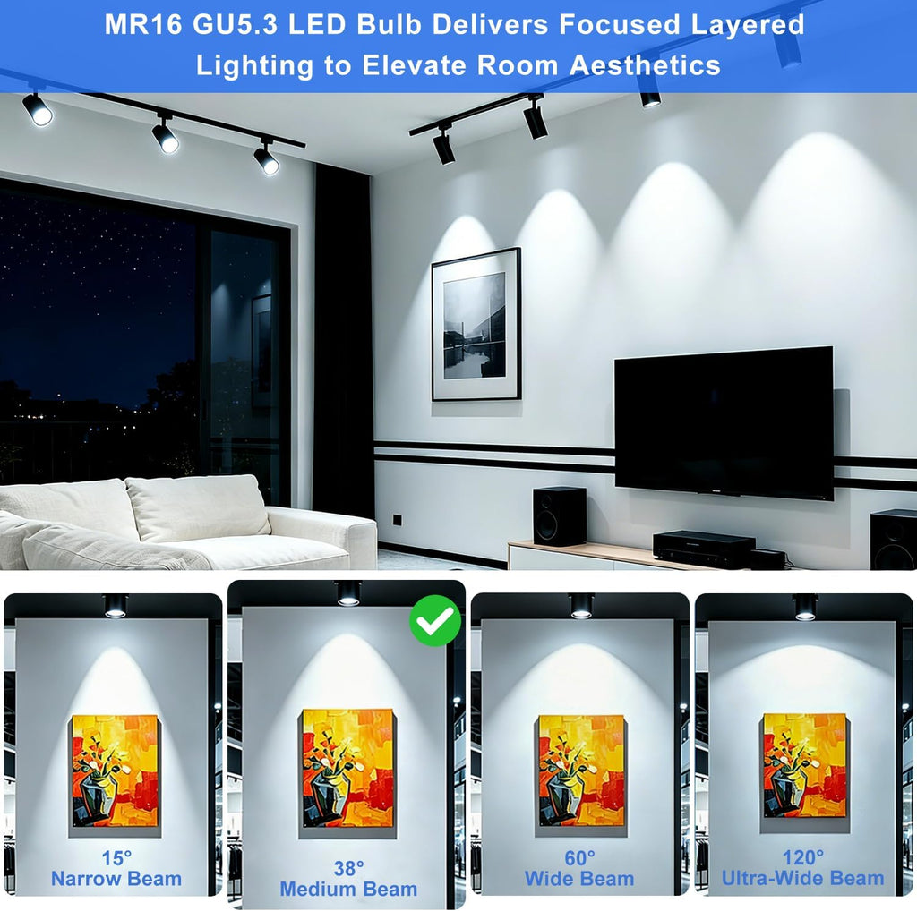 MR16 LED Bulb GU5.3 7W 12V 5000K Non-Dimmable for Landscape Light