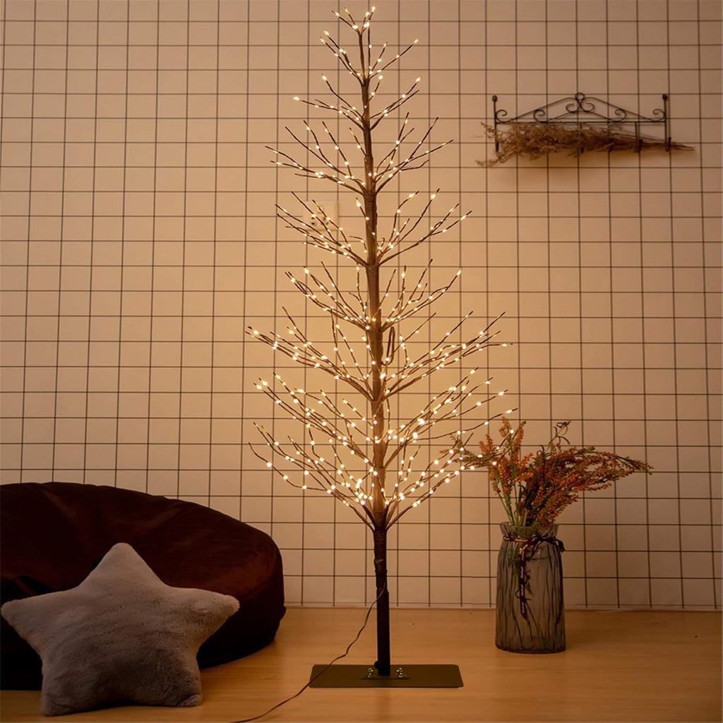 LED Tree Light 5ft 518L Warm White Artificial Tree Decoration Indoor Outdoor Home Festival Party Wedding