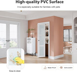 Preassembled Bi-Fold Doors, for 32"x 80" Opening,Tempered Frosted Glass Closet Folding Barn Door wit