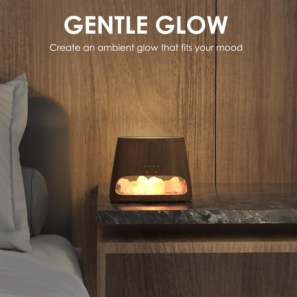 2-in-1 Himalayan Salt Lamp Diffuser, Aromatherapy Diffuser