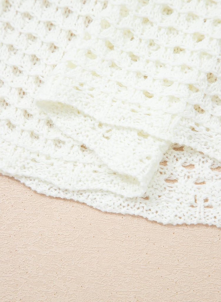 Girls Swim Cover Up Cutout Crochet Beach Dresses